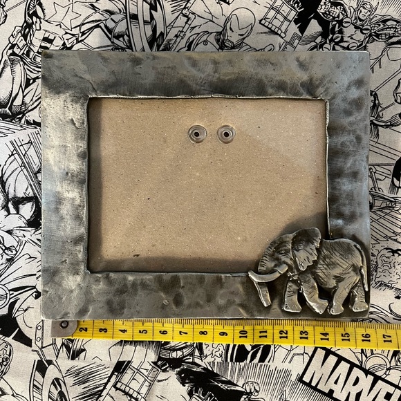 Metal picture frame with Elefant - Picture 3 of 4